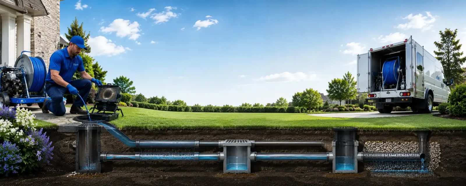 Outdoor drain cleaning information for Manchester, VT